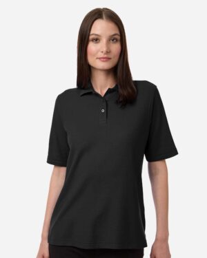 Harriton Women's Maverick CVC Pique Polo - Image 4