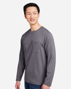 Harriton Unisex Charge Snag and Soil Protect Long Sleeve T-Shirt - Image 17