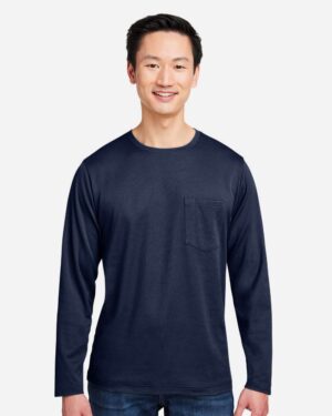 Harriton Unisex Charge Snag and Soil Protect Long Sleeve T-Shirt - Image 22