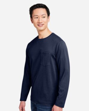 Harriton Unisex Charge Snag and Soil Protect Long Sleeve T-Shirt - Image 23