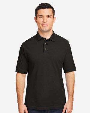Harriton Men's Pique Polo - Image 4