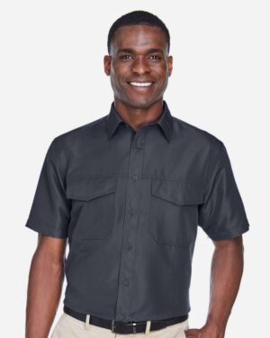 Harriton Men's Key West Short Sleeve Performance Staff Shirt - Image 10