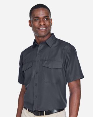 Harriton Men's Key West Short Sleeve Performance Staff Shirt - Image 11