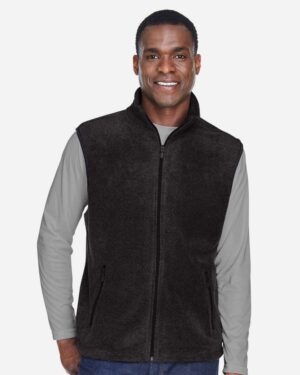 Harriton Unisex Fleece Full-Zip Vest - Image 3