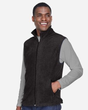 Harriton Unisex Fleece Full-Zip Vest - Image 4