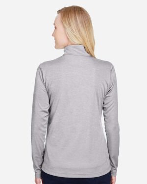 Team 365 Women's Zone Sonic Heather Performance Quarter-Zip Pullover - Image 5