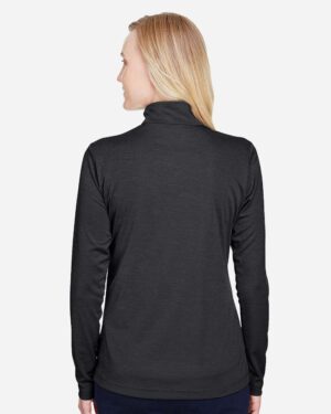 Team 365 Women's Zone Sonic Heather Performance Quarter-Zip Pullover - Image 10