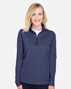Team 365 Women's Zone Sonic Heather Performance Quarter-Zip Pullover - Image 18