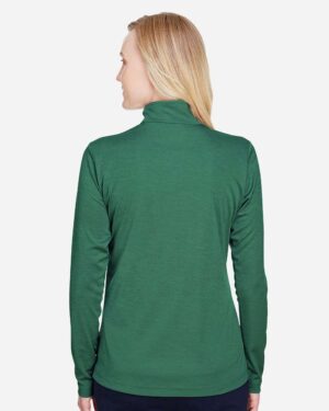 Team 365 Women's Zone Sonic Heather Performance Quarter-Zip Pullover - Image 25