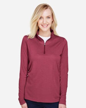 Team 365 Women's Zone Sonic Heather Performance Quarter-Zip Pullover - Image 28