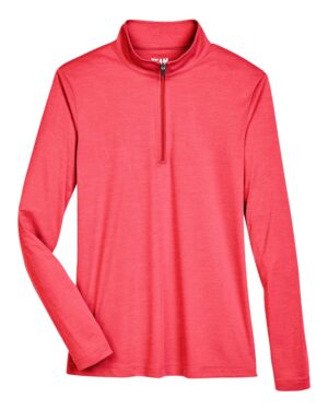 Team 365 Women's Zone Sonic Heather Performance Quarter-Zip Pullover - Image 31