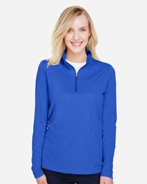 Team 365 Women's Zone Sonic Heather Performance Quarter-Zip Pullover - Image 38