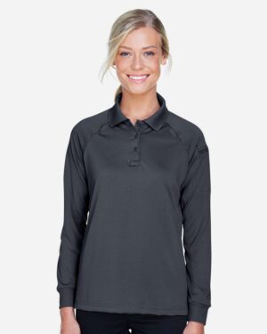 Harriton Women's Advantage Long Sleeve Tactical Polo - Image 8