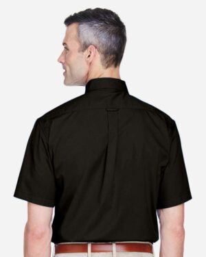 Harriton Men's Easy Blend™ Twill Dress Shirt with Stain-Release - Image 5
