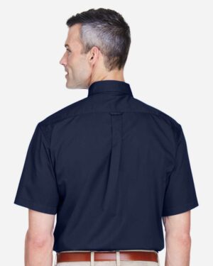 Harriton Men's Easy Blend™ Twill Dress Shirt with Stain-Release - Image 15