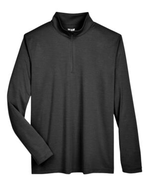Team 365 Men's Zone Sonic Heather Performance Quarter-Zip Pullover - Image 6