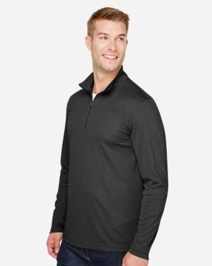 Team 365 Men's Zone Sonic Heather Performance Quarter-Zip Pullover - Image 9