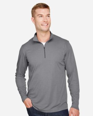 Team 365 Men's Zone Sonic Heather Performance Quarter-Zip Pullover - Image 13