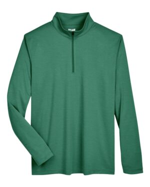 Team 365 Men's Zone Sonic Heather Performance Quarter-Zip Pullover - Image 21