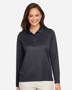 Team 365 Women's Zone Performance Long Sleeve Polo - Image 4
