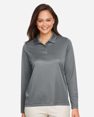 Team 365 Women's Zone Performance Long Sleeve Polo - Image 22