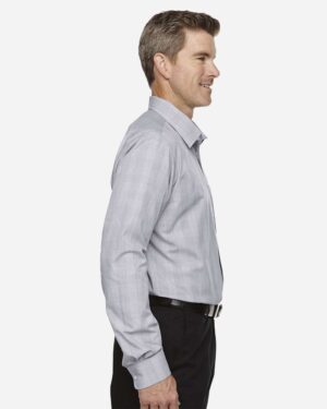 Devon & Jones Men's Crown Collection® Glen Plaid Woven Dress Shirt - Image 4