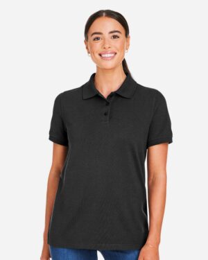 Harriton Women's Valiant Cotton Snag Protect Polo - Image 4