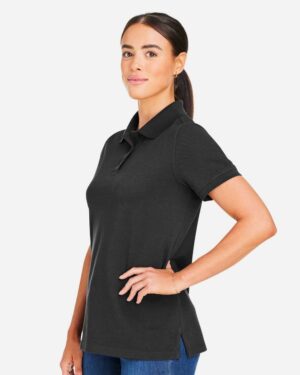 Harriton Women's Valiant Cotton Snag Protect Polo - Image 5