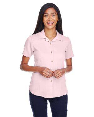 Harriton Women's Bahama Cord Camp Shirt - Image 8