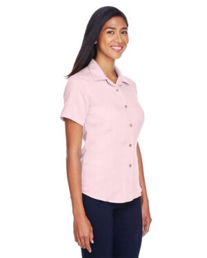 Harriton Women's Bahama Cord Camp Shirt - Image 9