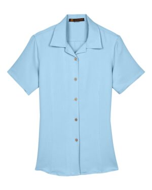 Harriton Women's Bahama Cord Camp Shirt - Image 11