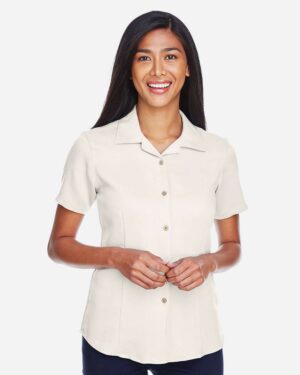 Harriton Women's Bahama Cord Camp Shirt - Image 18