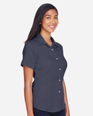 Harriton Women's Bahama Cord Camp Shirt - Image 29
