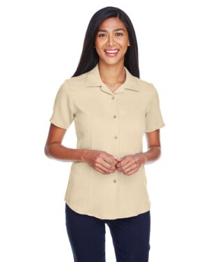 Harriton Women's Bahama Cord Camp Shirt - Image 33