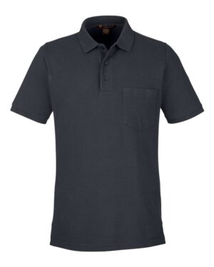 Harriton Men's Valiant Cotton Snag Protect Pocket Polo - Image 7