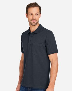 Harriton Men's Valiant Cotton Snag Protect Pocket Polo - Image 11