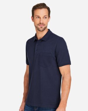 Harriton Men's Valiant Cotton Snag Protect Pocket Polo - Image 17