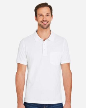 Harriton Men's Valiant Cotton Snag Protect Pocket Polo - Image 22