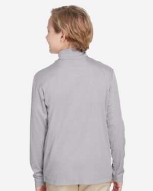 Team 365 Youth Zone Sonic Heather Performance Quarter-Zip Pullover - Image 5