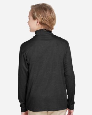 Team 365 Youth Zone Sonic Heather Performance Quarter-Zip Pullover - Image 10