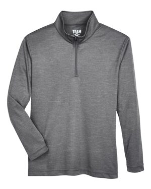 Team 365 Youth Zone Sonic Heather Performance Quarter-Zip Pullover - Image 11