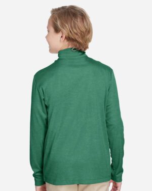 Team 365 Youth Zone Sonic Heather Performance Quarter-Zip Pullover - Image 25