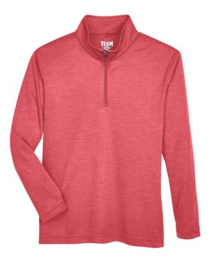 Team 365 Youth Zone Sonic Heather Performance Quarter-Zip Pullover - Image 31