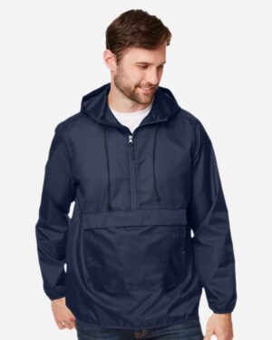 Team 365 Unisex Zone Protect Packable Anorak Jacket - Image 10