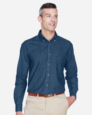 Harriton Men's Denim Shirt - Image 3