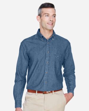 Harriton Men's Denim Shirt - Image 8