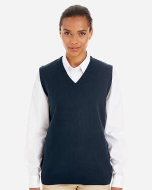 Harriton Women's Pilbloc™ V-Neck Sweater Vest - Image 6