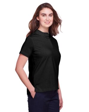 UltraClub Women's Lakeshore Stretch Cotton Performance Polo - Image 4