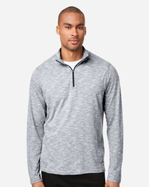 North End Men's Eclipse Jacquard Quarter-Zip Pullover - Image 4