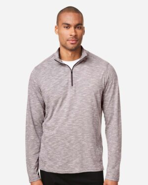 North End Men's Eclipse Jacquard Quarter-Zip Pullover - Image 10